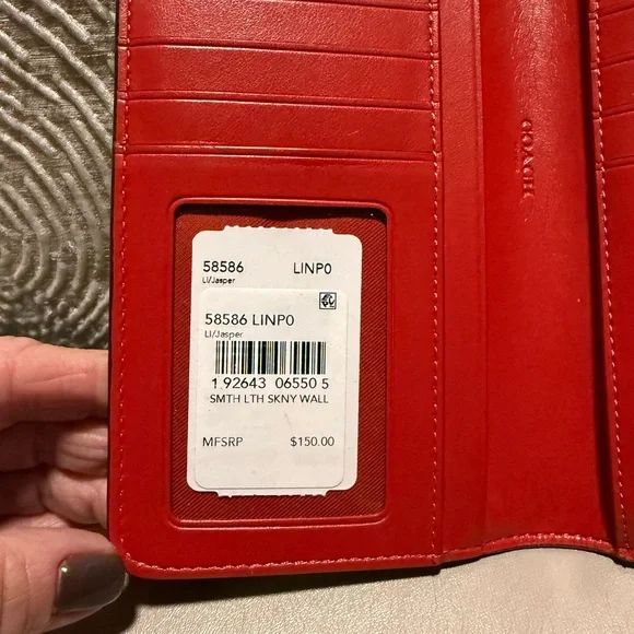 Coach Smooth Skinny Leather Wallet - Picture 5 of 9